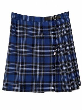 Vintage McCarthy Plaid Kilt Skirt Screen Worn Interview With the Vampire M Blue